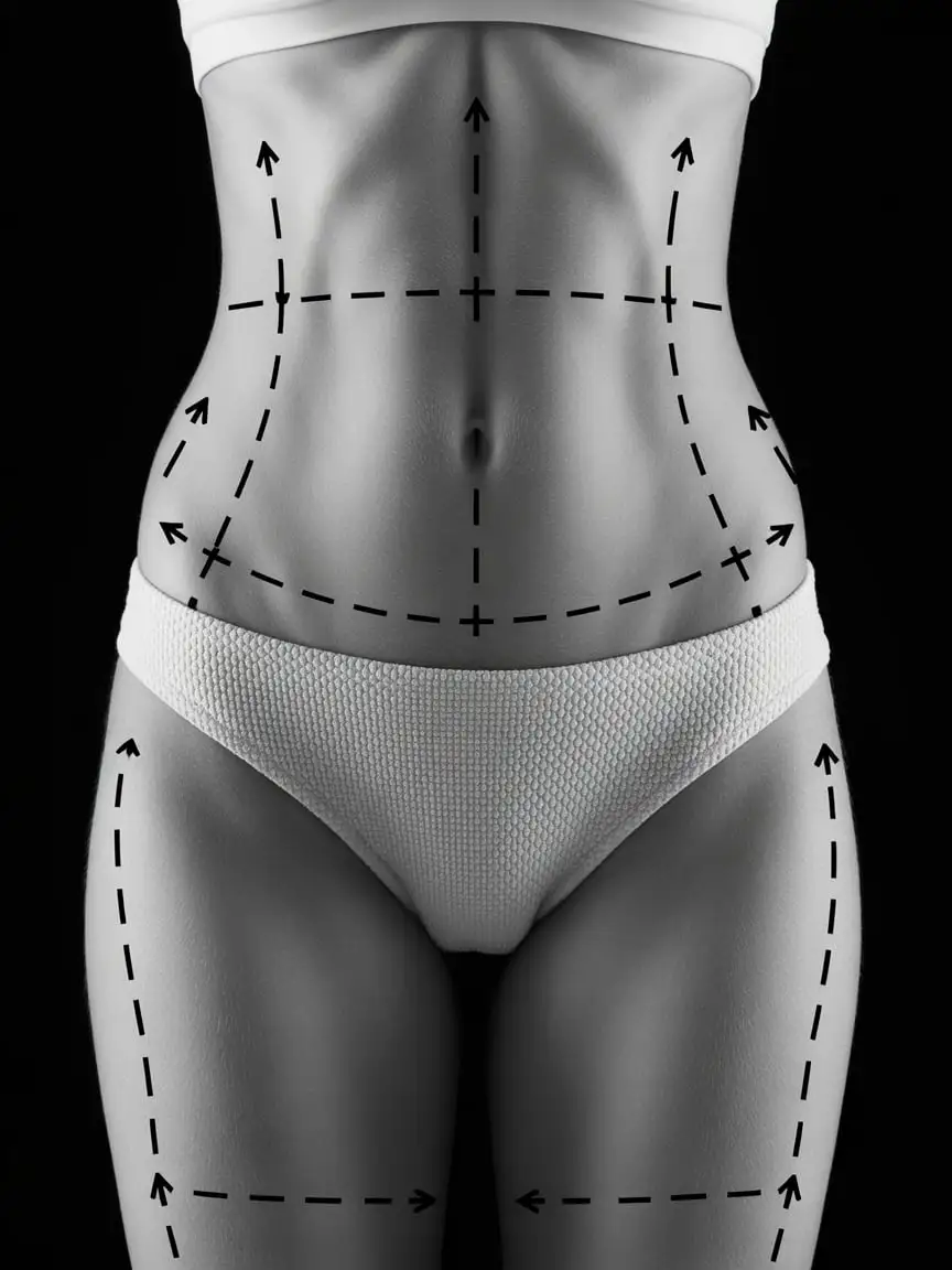 Moldeo corporal — abdomen y muslos esculpidos en República Dominicana